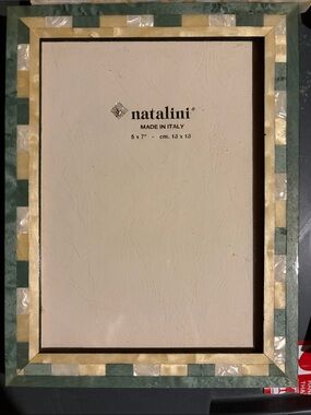 Natalini Green & Cream Decorative Picture Frame